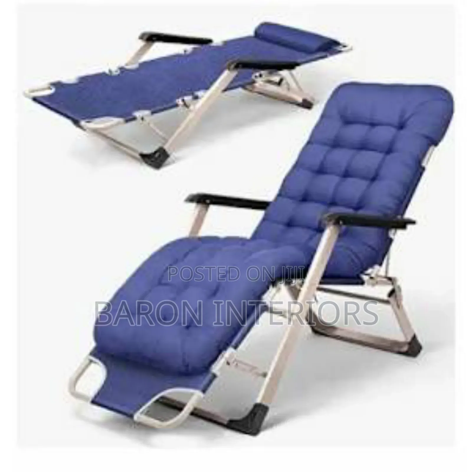 Reclining Folding Chair - Blue