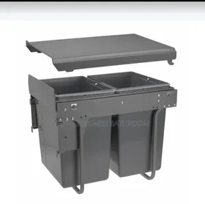 Pull Out Cabinet Dustbin/Waste Bin Rack for Kitchen
