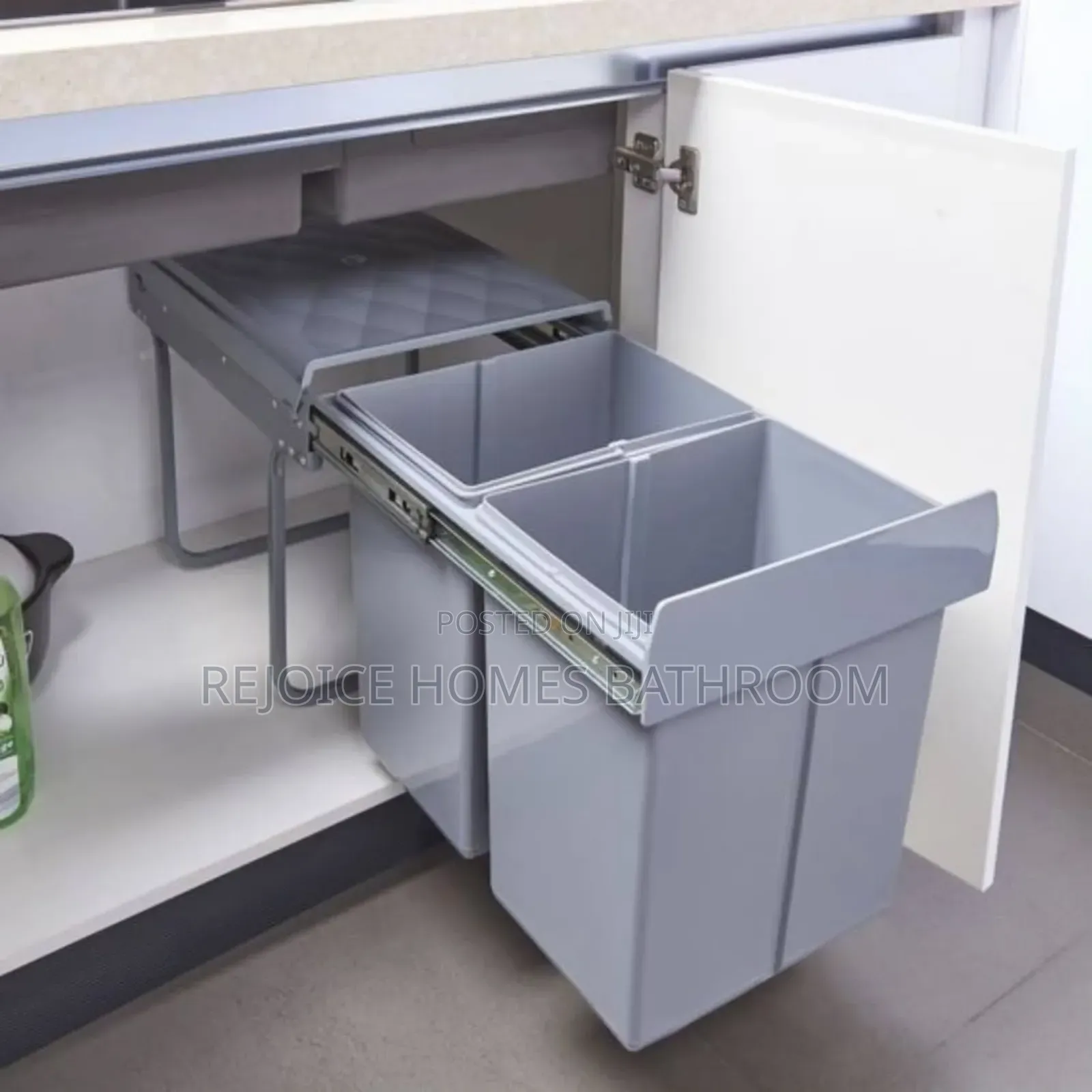 Pull Out Cabinet Dustbin/Waste Bin Rack for Kitchen