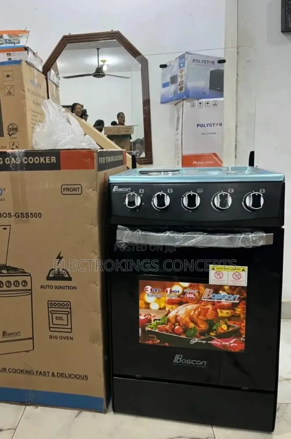 Brand New 3+1 Auto Ignition Gas Cooker