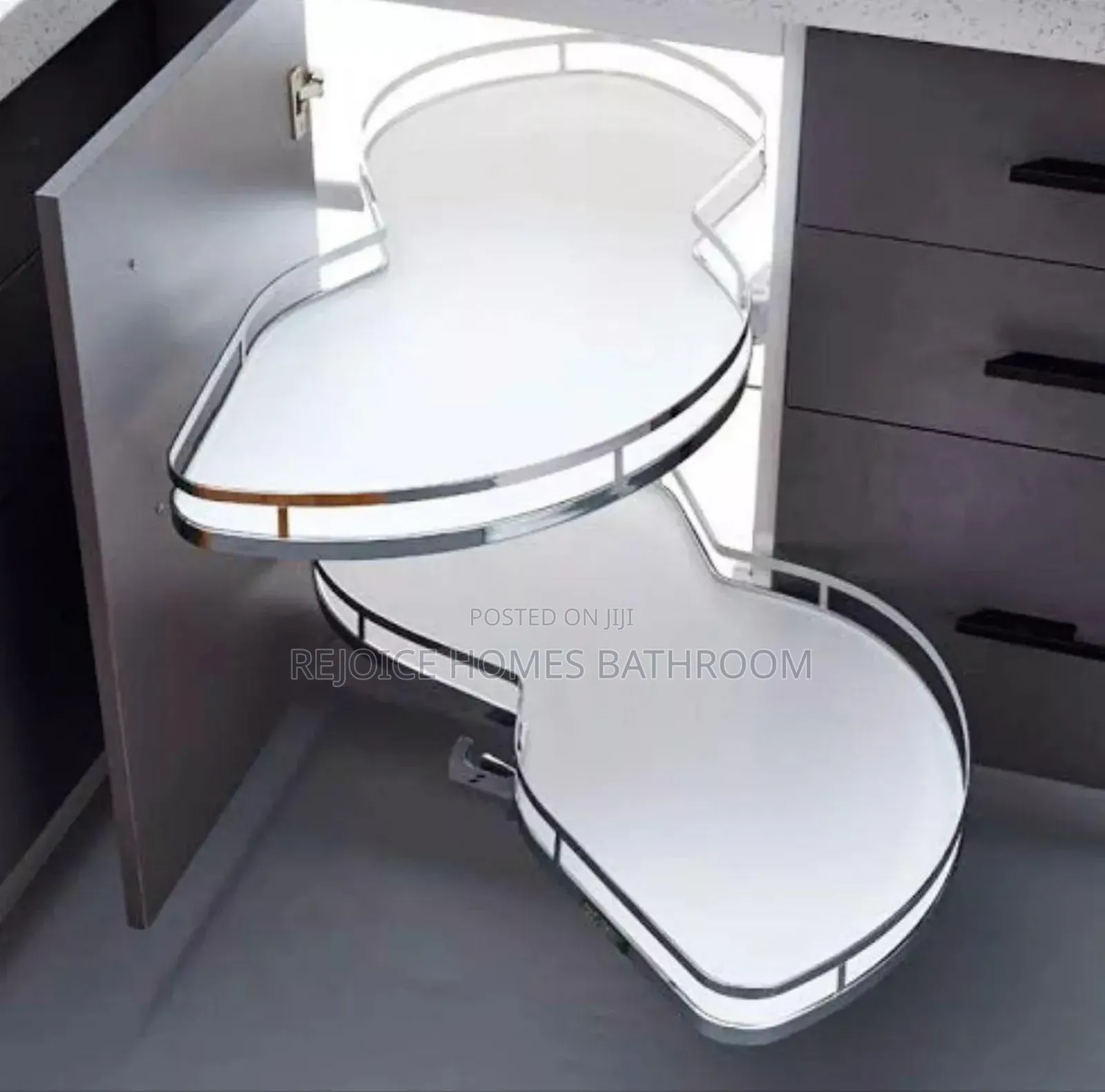 Magic Corner Swing Tray/Rack For Kitchen Cabinet