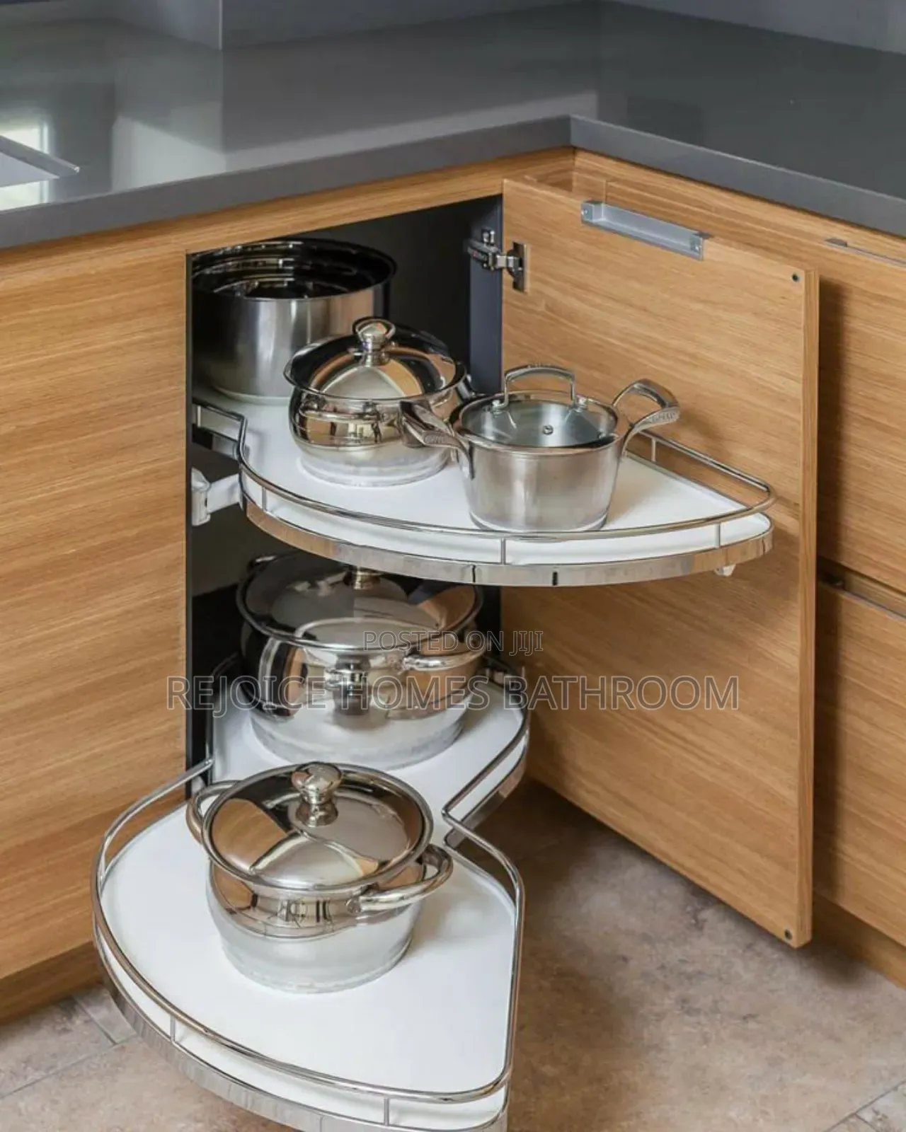 Magic Corner Swing Tray/Rack For Kitchen Cabinet
