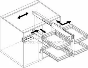 Cabinet Universal Blind Magic Corner 180 Degree for Kitchen