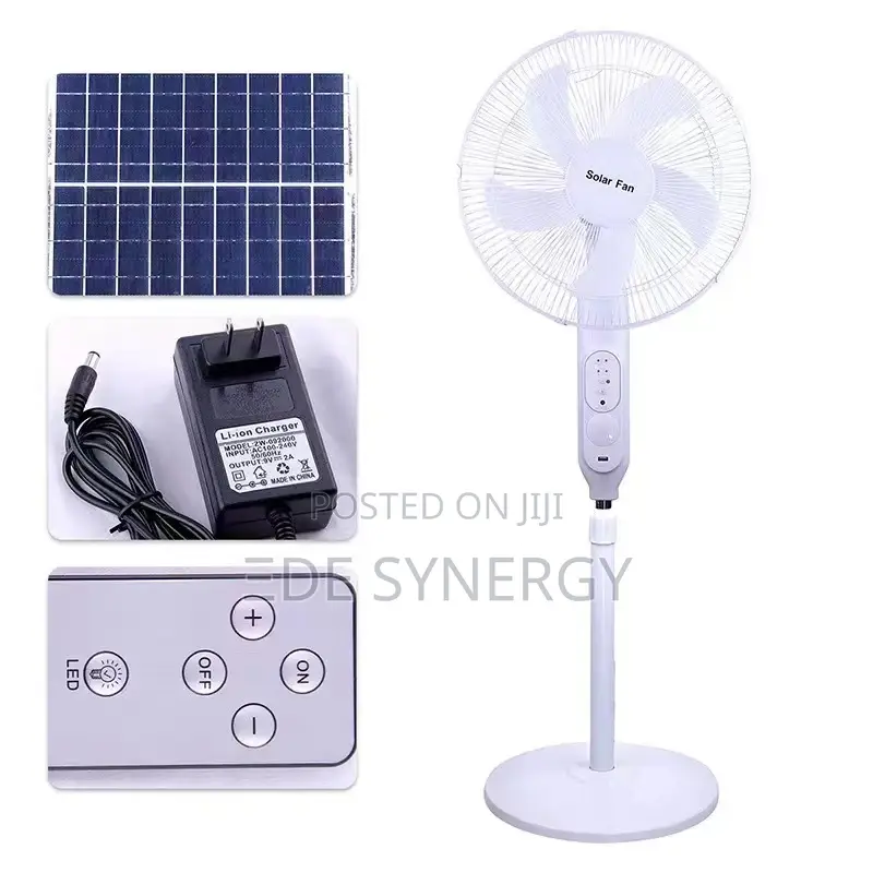 Smart Noiseless Solar Fan 24hours Power Supply