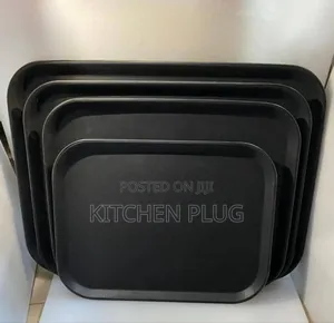 Square Non Slip Tray 『 Set of 4 Pieces 』