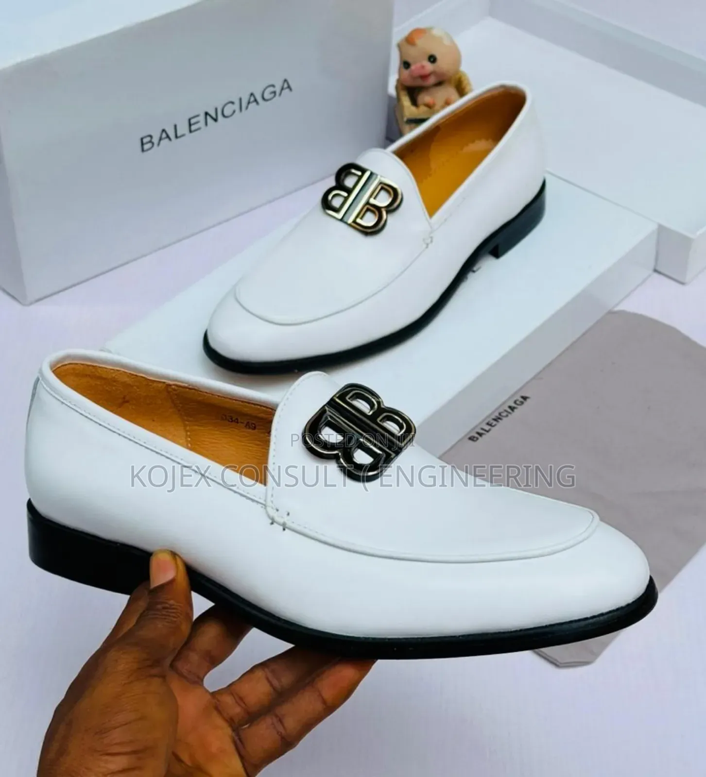 White Original Versace Quality Luxury Shoe