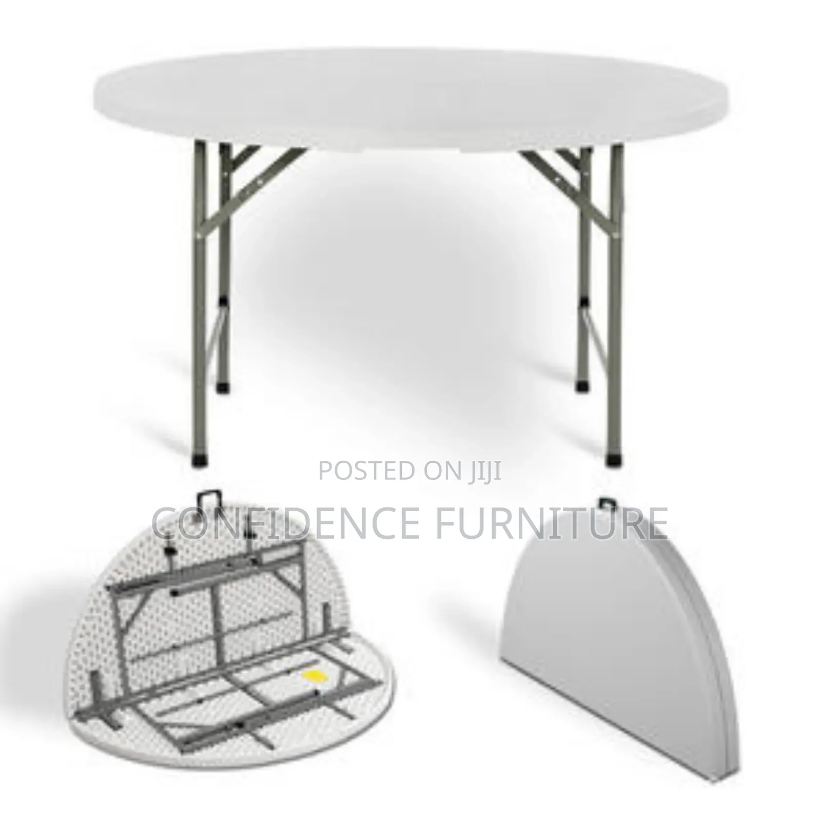 Thick Quality Rubber 5fit Round Foldable Table