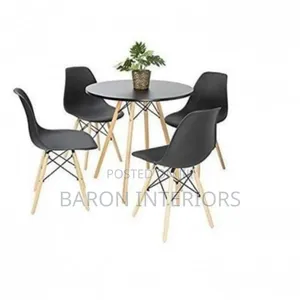 Luxury Dinning Round Table + 4 Sitting Chairs