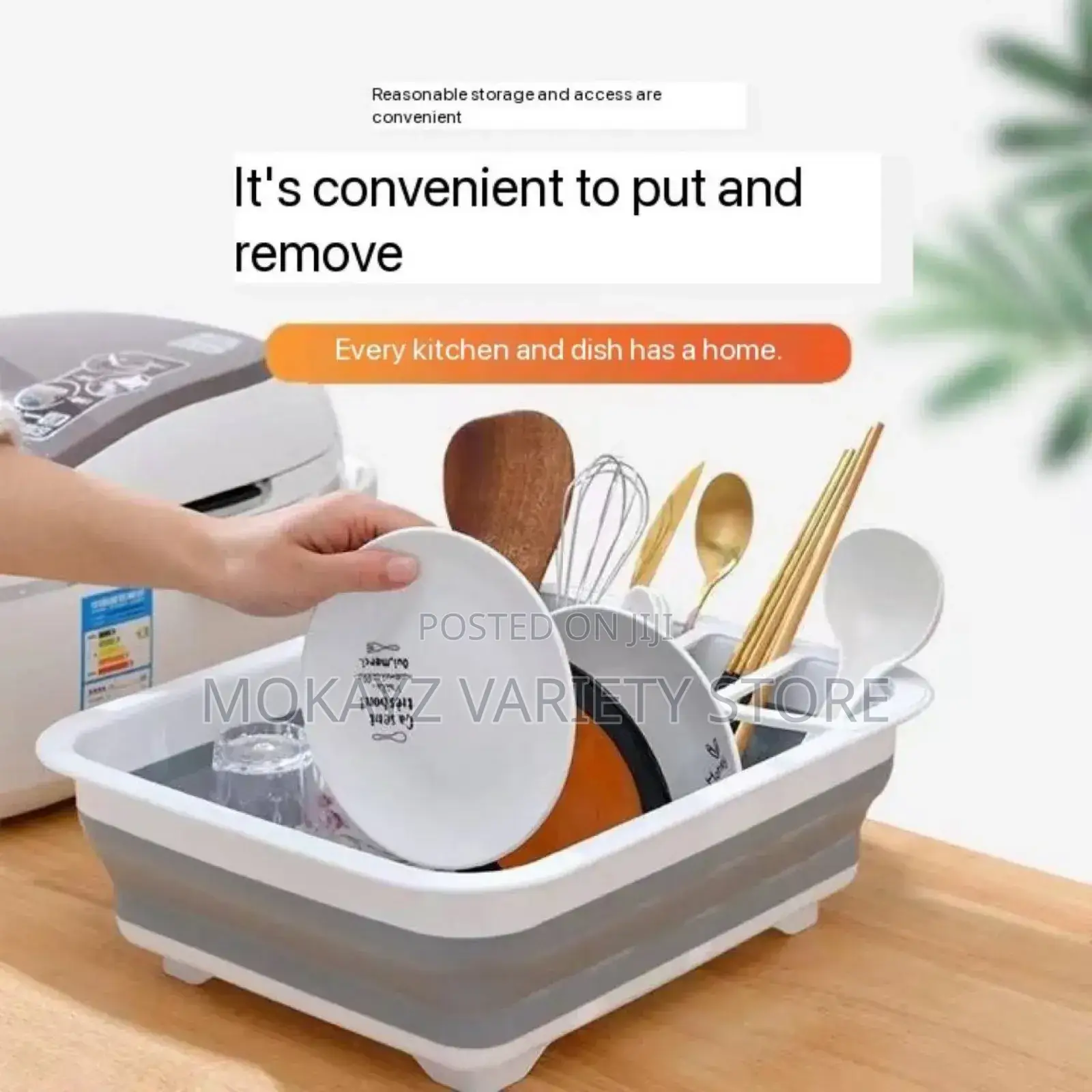 Collapsible Silicon Mini Dish/Plate Rack