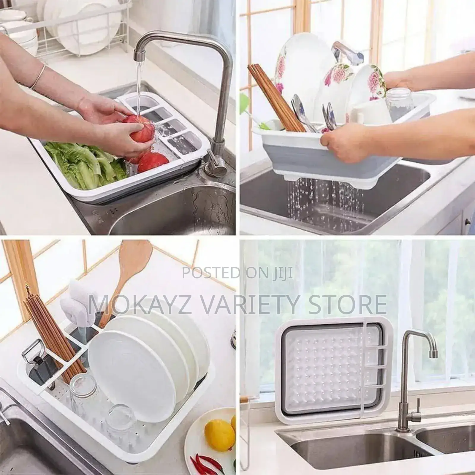 Collapsible Silicon Mini Dish/Plate Rack