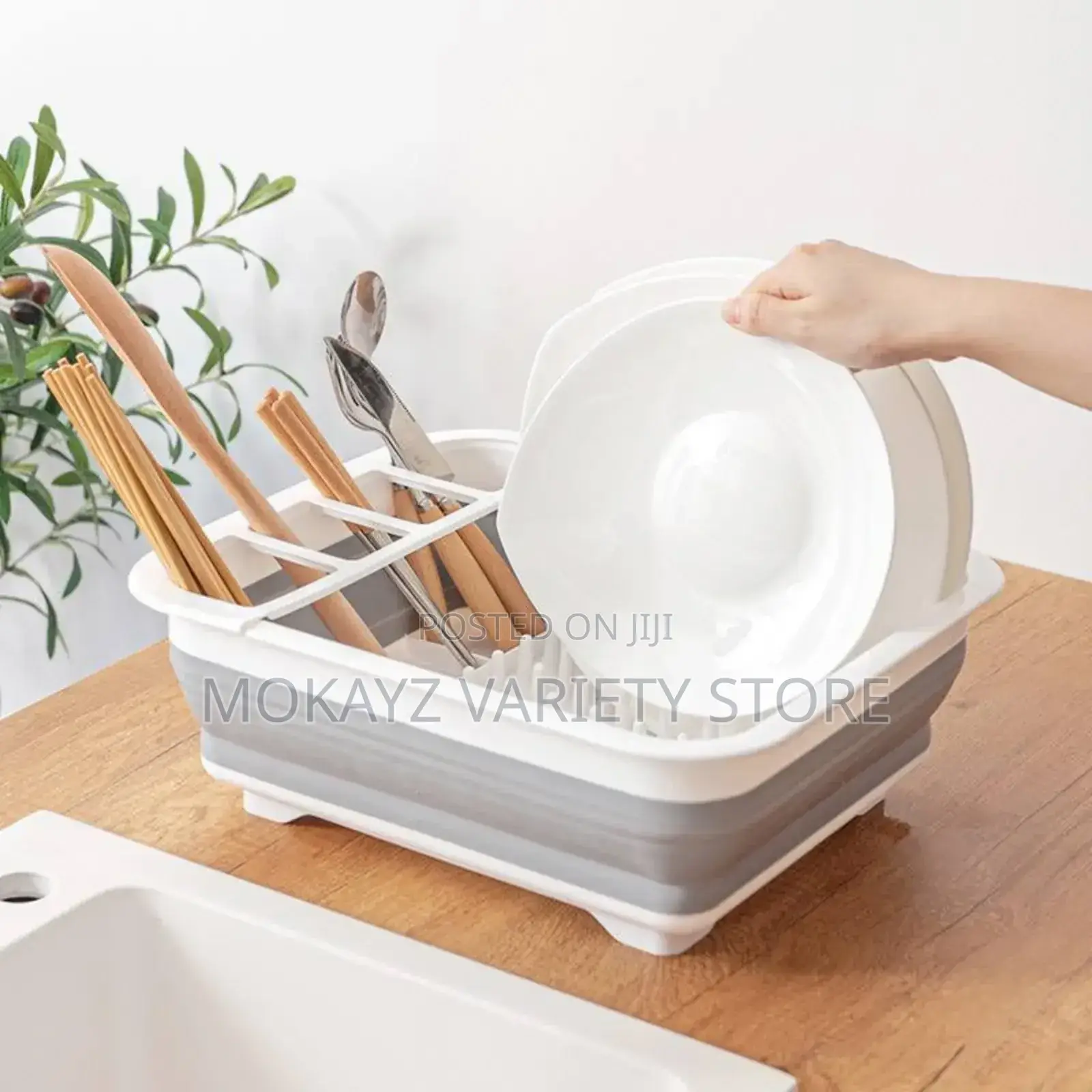 Collapsible Silicon Mini Dish/Plate Rack