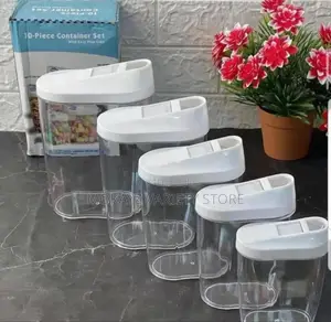 10pcs Cereal Container Set (5 Containers + 5 Covers)