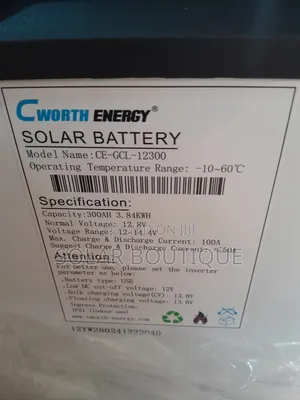 300ah 3.8kwh Cworth Lithium Battery