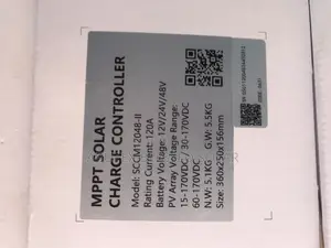 120ah 48v MPPT Solar Charge Controller