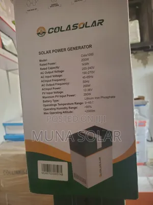 200w 1kwh With 200w Panel Solar Power Generator