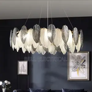Feather-Like Pendant Chandelier