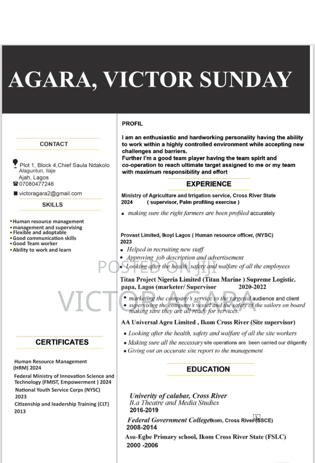 Assistant Human Resources