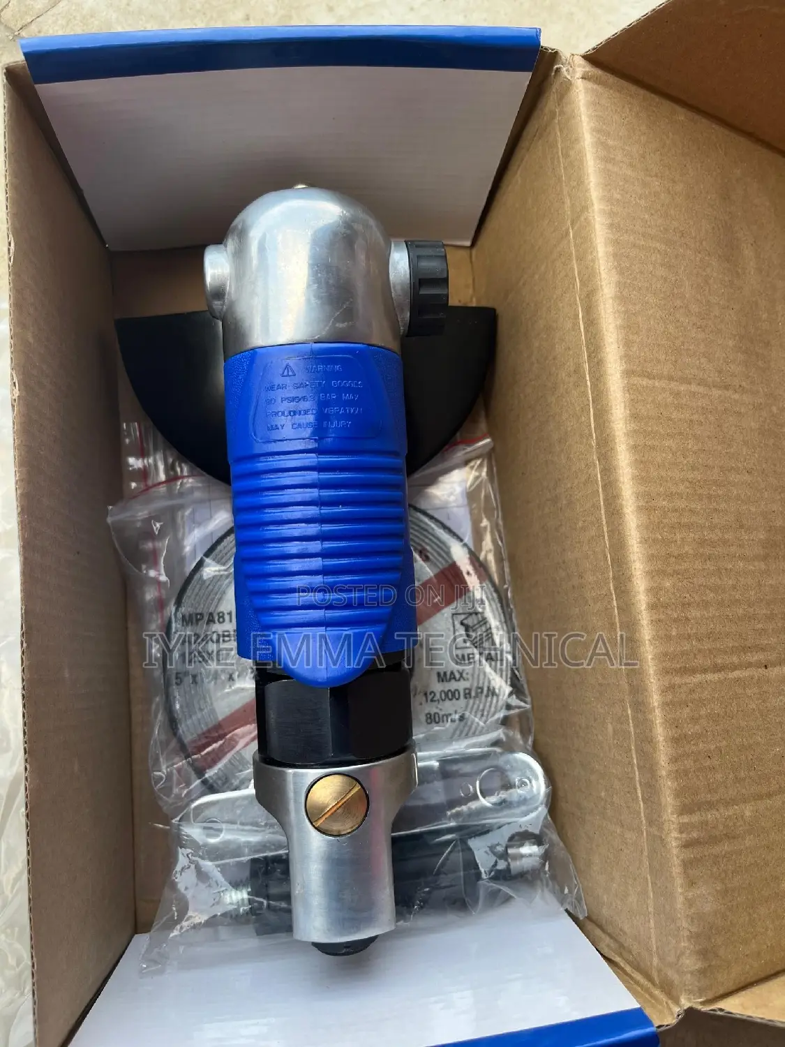 5" Pneumatic Angle Grinder