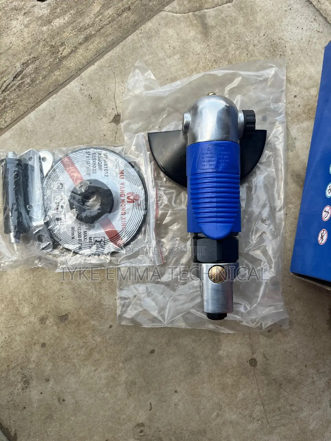5" Pneumatic Angle Grinder