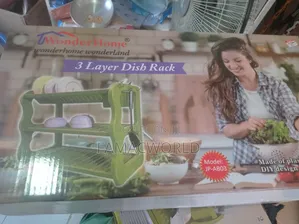 3 Layers Plastic Plate Rack