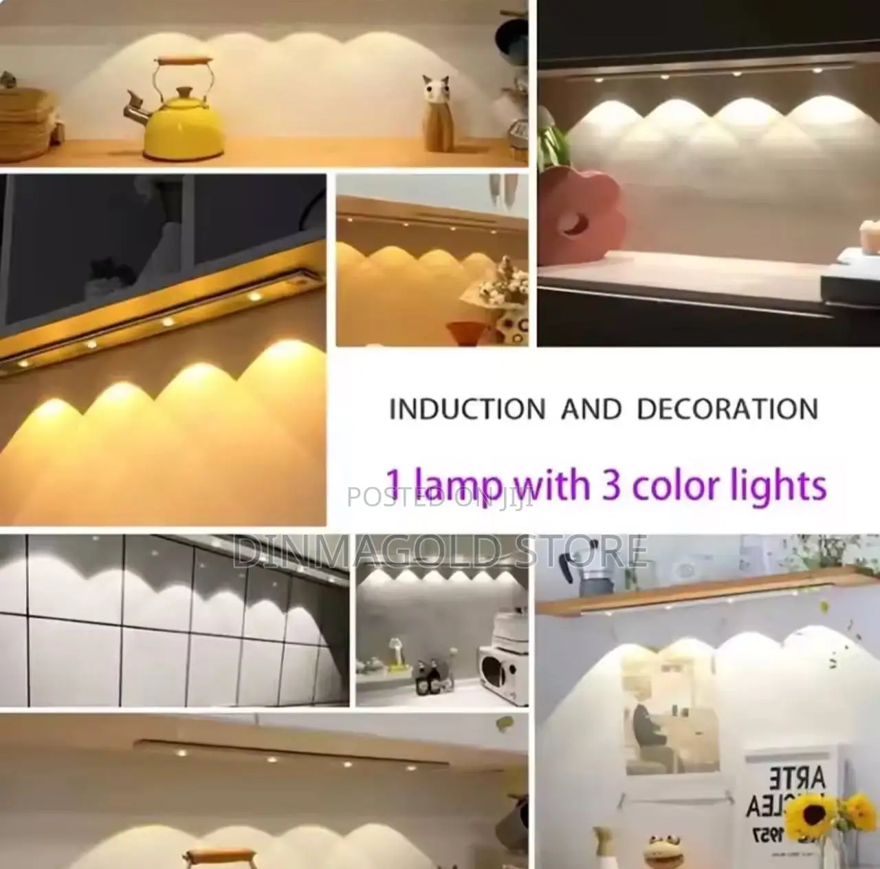 Led Cabinet Light Usb Rechargeable Sensor Lamp
