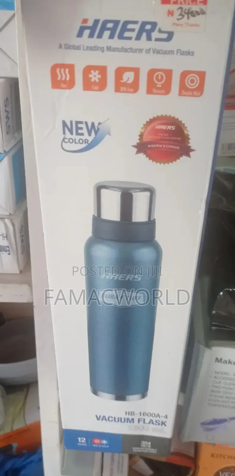 1.6 Litres Haers Water Flask