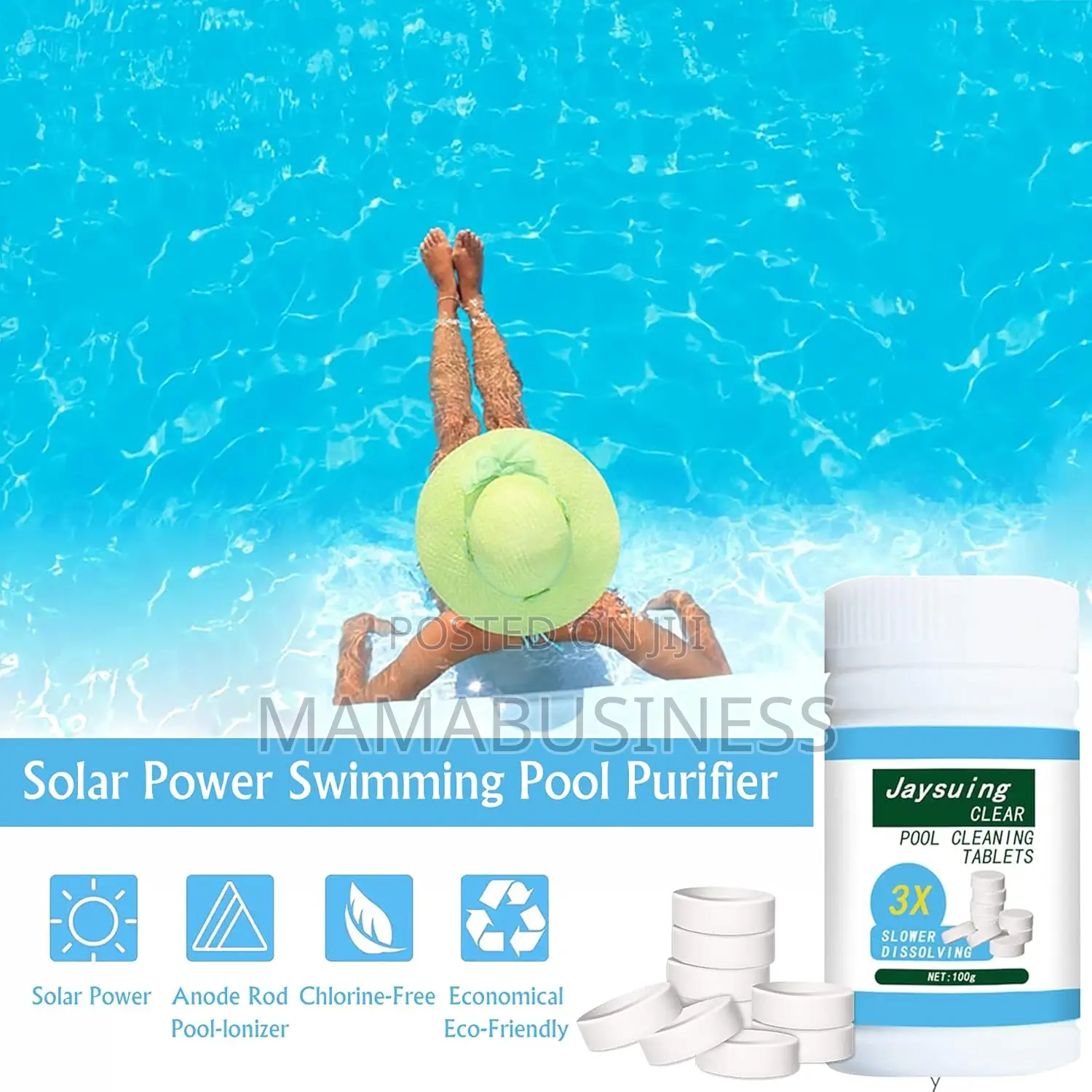 Jaysuing Clear Pool Cleaning Tablets