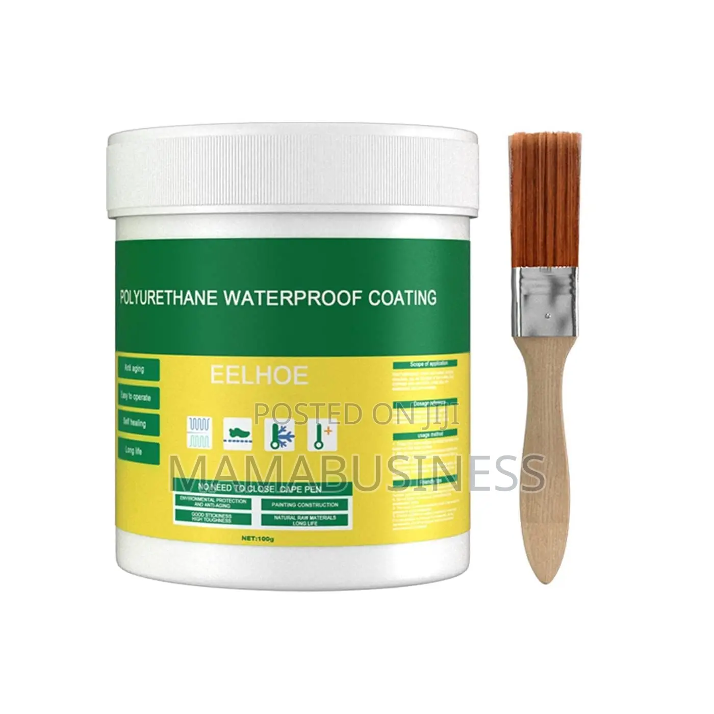 Eelhoe Polyurethane Waterproof Coating + Brush - 100g