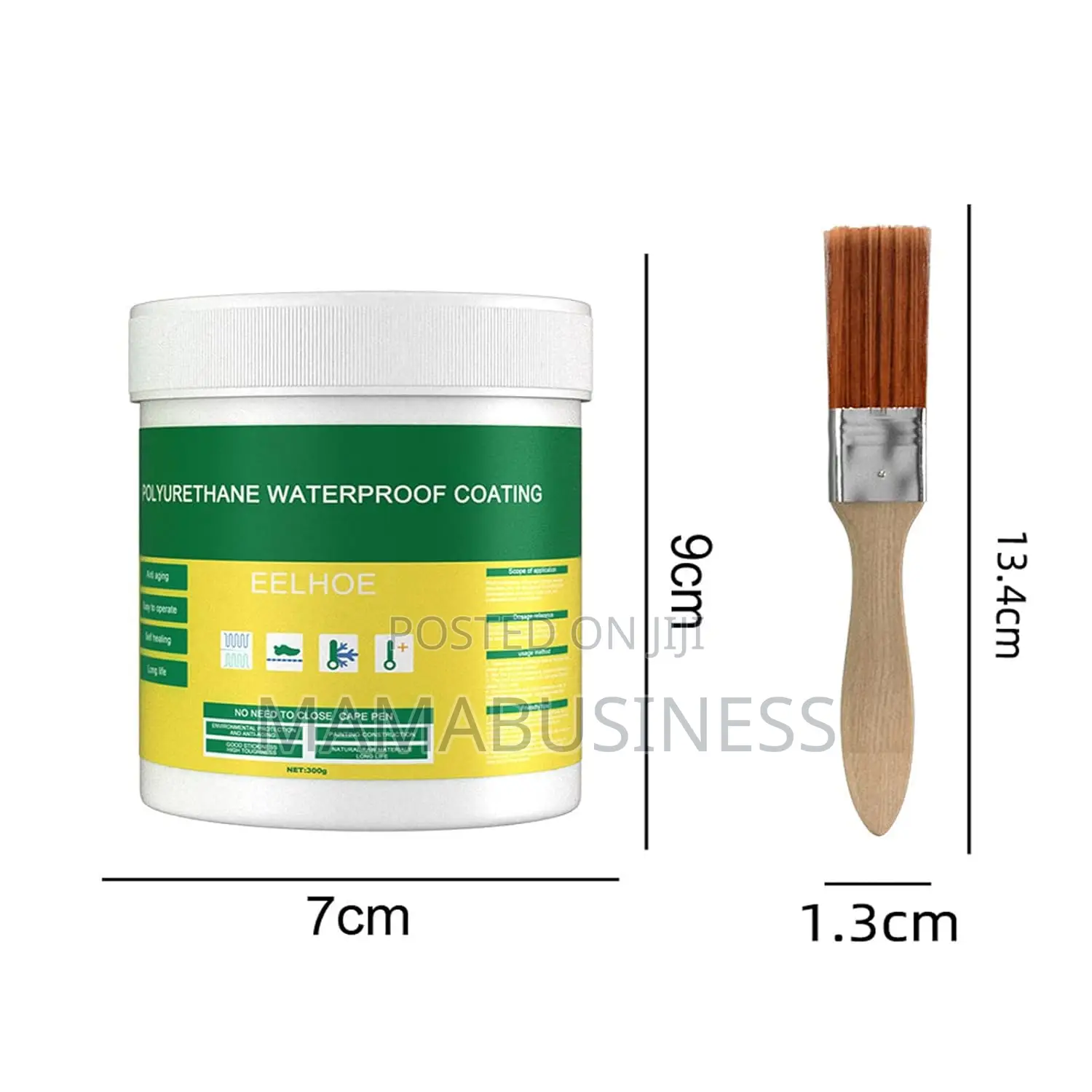 Eelhoe Polyurethane Waterproof Coating + Brush - 100g