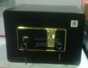 25cm Digital Finger Print Safe ( Black Gold)