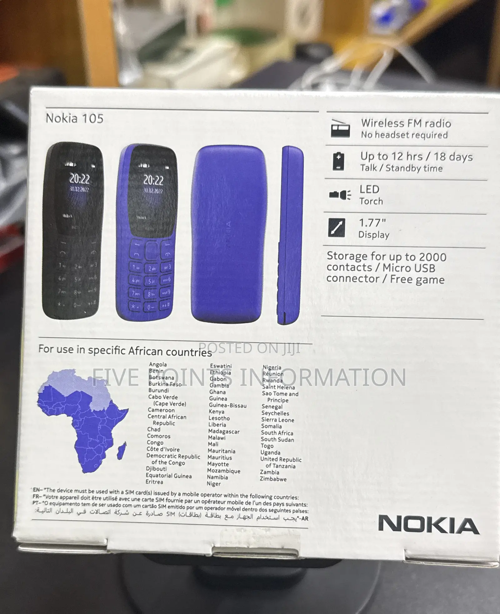 New Nokia 105 Black
