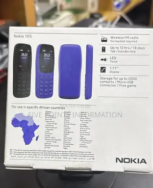New Nokia 105 Black