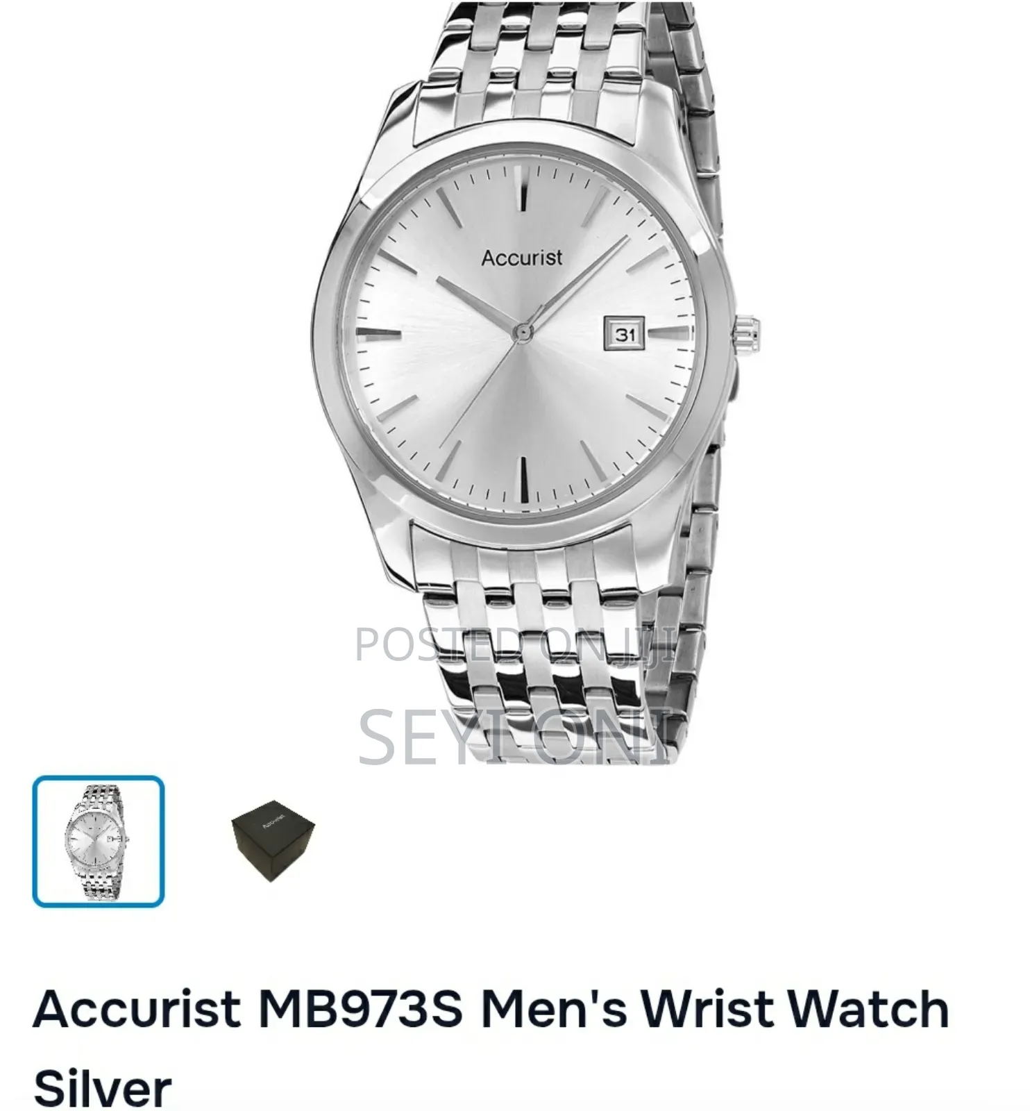 Accurist Silver Watch