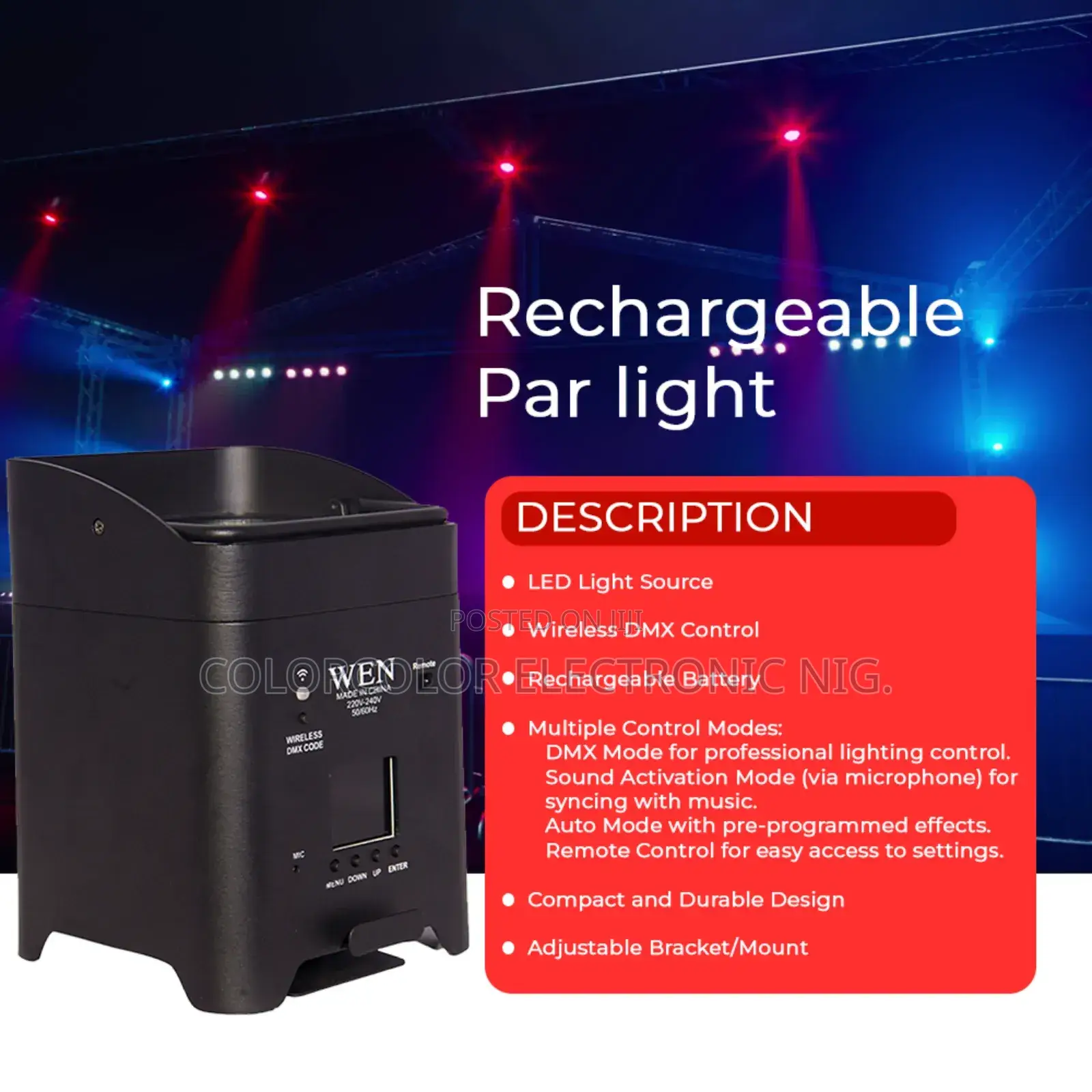 Rechargeable Par Light