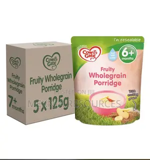 Cow Gate Fruity Wholegrain Porridge Baby Cereal 5x125g