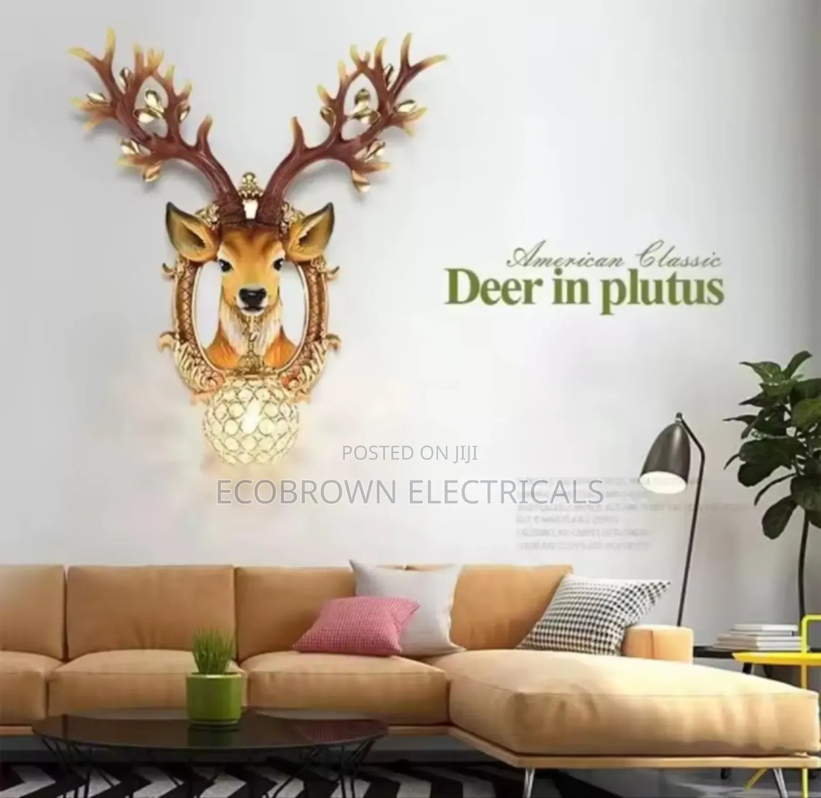 Deer Wall Decor Lamp