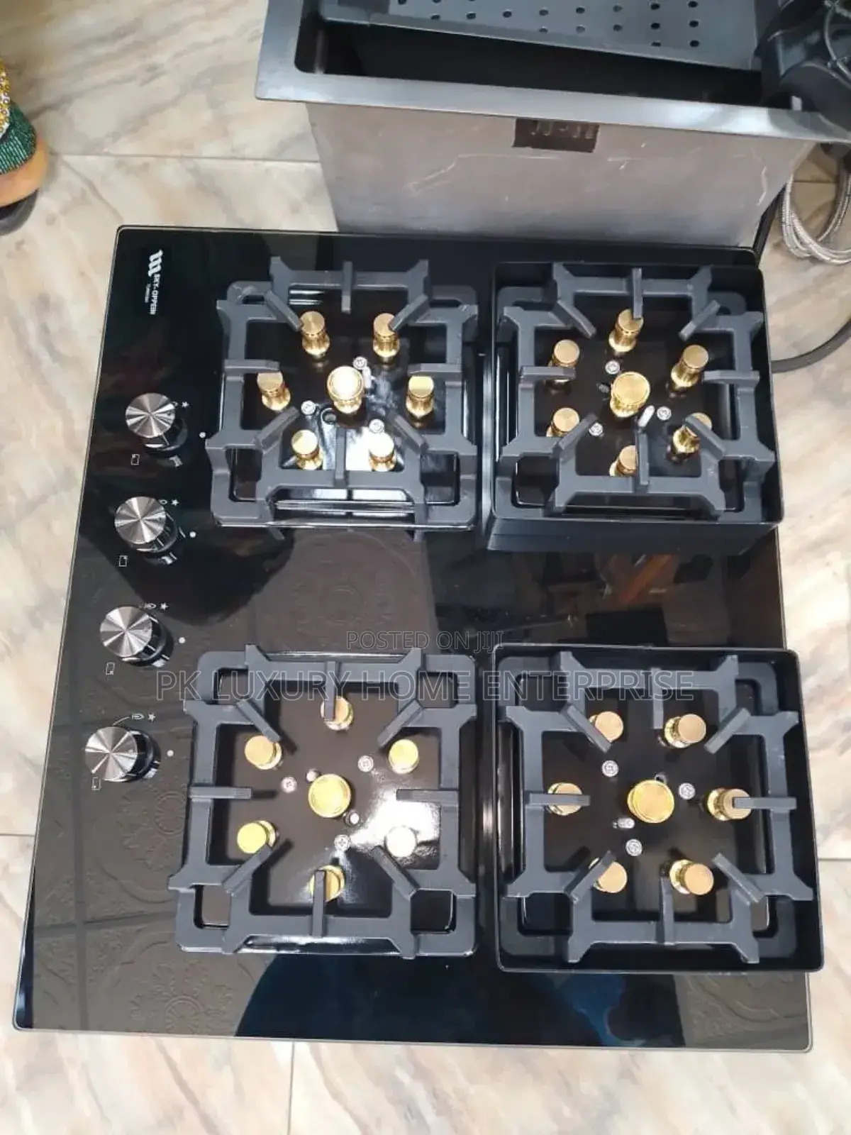 4 Burner Gas With Strong Pot Carrier