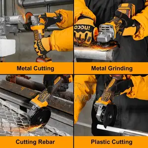 Cordless Angle Grinder With 5ah 20v Batteries