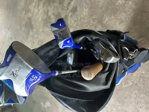 Complete Golf Set With Cart and Umbrella