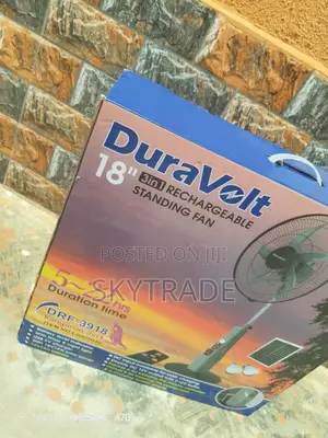 The New in Rechargeable Fan With 5blade + Remote (Dfr-3918)