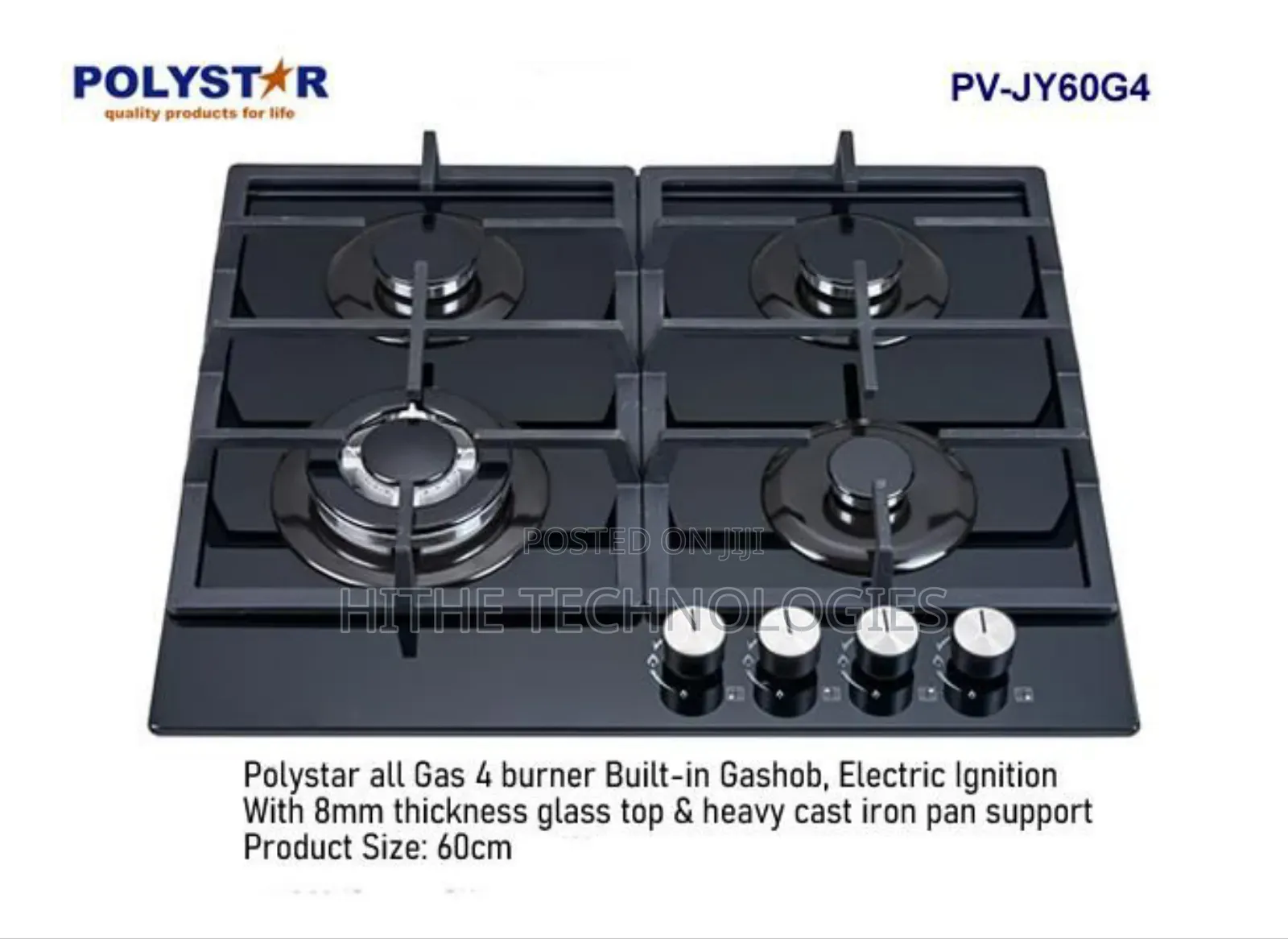 Quality 4-Burner Inbuilt Gas Hob