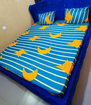 Moon and Star Stripe Quality Bedsheet (6by6)