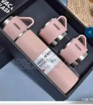 Water Fask With Two Cups