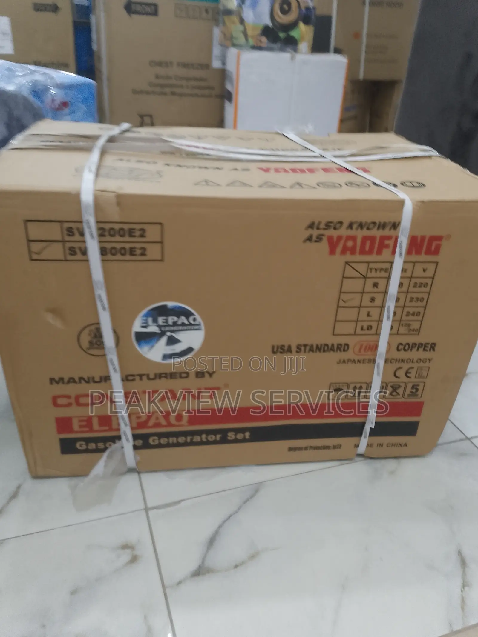 Elepaq 4.5kva Automatic Generator Sv6800e2 - High Quality