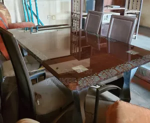 Glass Dinning With 4 Chairs