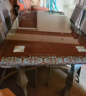 Glass Dinning With 4 Chairs