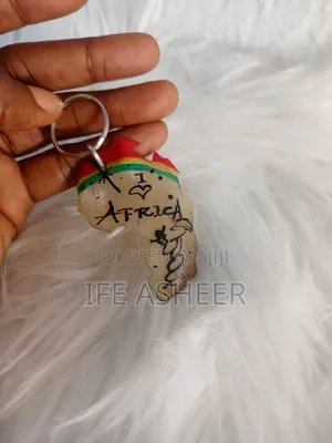 Map of Africa Key Holder