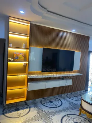 Tv Console With Drawers and Light
