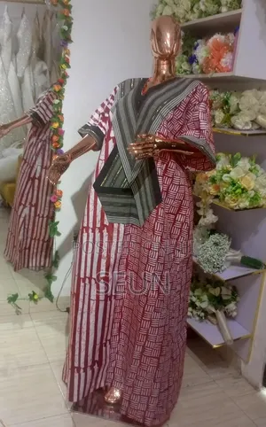 Kampala Gown With Aso Oke Design
