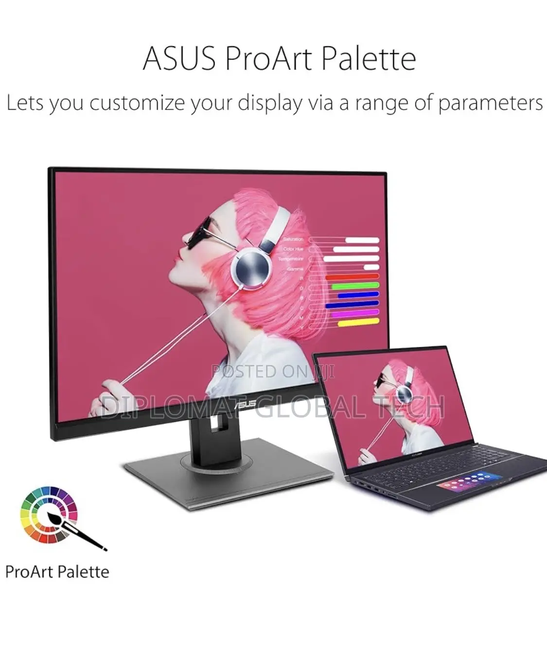 Asus Proart Display Pa278qv 27”Inches WQHD (2560 X 1440) Monitor